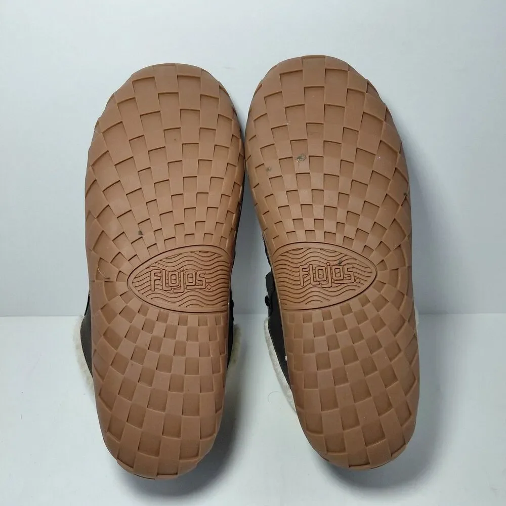 Flojos Unisex Slip-on Boot Brown Comfort Slipper Jackal Mens 7 Women’s 8